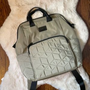 Steve Madden Quilted Pastel Green Backpack / Tote